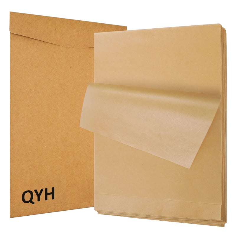 QYH 100 Pcs Parchment Paper Sheets for Baking, 8x12 Inches Unbleached, Precut Parchment Paper for Baking Cookies, Frying, Air Fryer, Cooking, Grilling Rack, Oven - Image 1